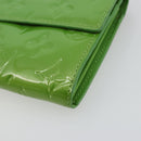 LOUIS VUITTON Vernis Portefeiulle Sarah Wallet Vert Tonic M93635 LV Auth 171237A-7