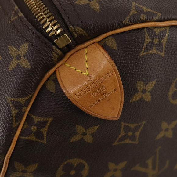 LOUIS VUITTON Monogram Keepall 55 Boston Tas M41424 LV Auth 171243A