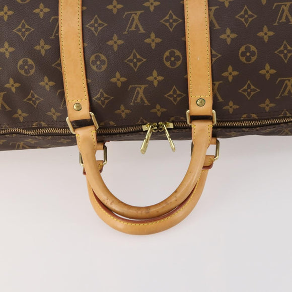 LOUIS VUITTON Monogram Keepall 55 Boston Tas M41424 LV Auth 171243A