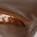 LOUIS VUITTON Monogram Vernis Houston Hand Bag Bronze M91122 LV Auth 171246-12