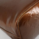 LOUIS VUITTON Monogram Vernis Houston Hand Bag Bronze M91122 LV Auth 171246-13