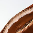 LOUIS VUITTON Monogram Vernis Houston Hand Bag Bronze M91122 LV Auth 171246-17