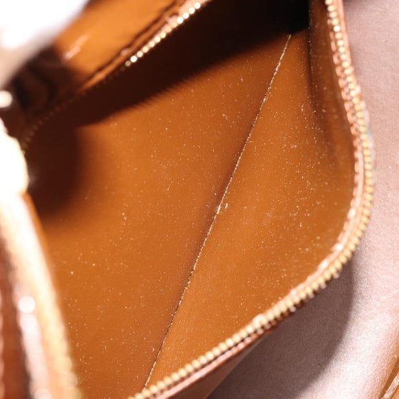 LOUIS VUITTON Monogram Vernis Houston Hand Bag Bronze M91122 LV Auth 171246