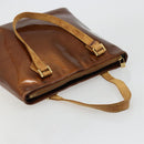 LOUIS VUITTON Monogram Vernis Houston Hand Bag Bronze M91122 LV Auth 171246-6