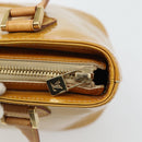 LOUIS VUITTON Monogram Vernis Houston Hand Bag Beige M91004 LV Auth 171247-14