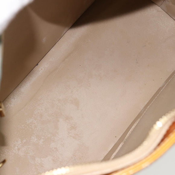 LOUIS VUITTON Monogram Vernis Houston Hand Bag Beige M91004 LV Auth 171247