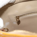 LOUIS VUITTON Monogram Vernis Houston Hand Bag Beige M91004 LV Auth 171247-19
