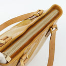 LOUIS VUITTON Monogram Vernis Houston Hand Bag Beige M91004 LV Auth 171247-6