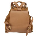 GUCCI Bamboo Backpack Suede Brown Gold 003 2058 0016 Auth 171248-2