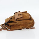 GUCCI Bamboo Backpack Suede Brown Gold 003 2058 0016 Auth 171248-3