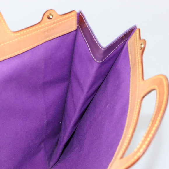 LOUIS VUITTON Monogram Vernis Stanton Tote Bag Purple Viole M91079 Auth 171249