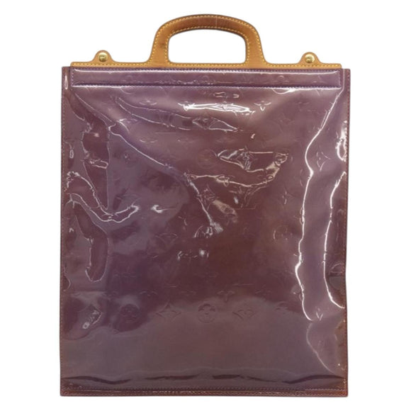 LOUIS VUITTON Monogram Vernis Stanton Tote Bag Purple Viole M91079 Auth 171249