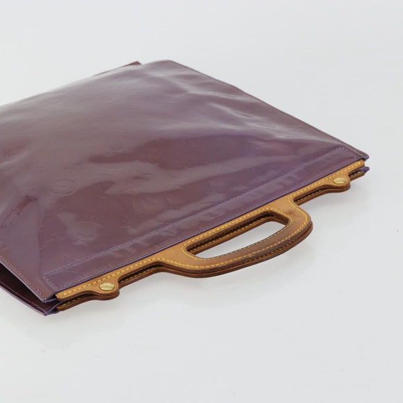 LOUIS VUITTON Monogram Vernis Stanton Tote Bag Purple Viole M91079 Auth 171249