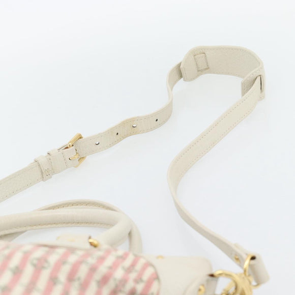 LOUIS VUITTON Mini Lin Marina GM Tas Croisette 2way Roze M95493 LV Auth 171252V