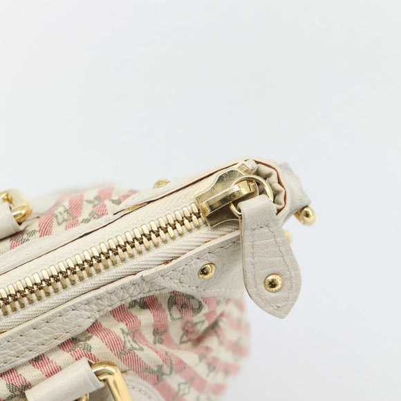 LOUIS VUITTON Mini Lin Marina GM Tas Croisette 2way Roze M95493 LV Auth 171252V