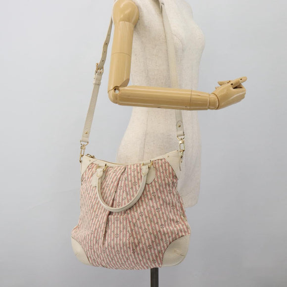 LOUIS VUITTON Mini Lin Marina GM Tas Croisette 2way Roze M95493 LV Auth 171252V