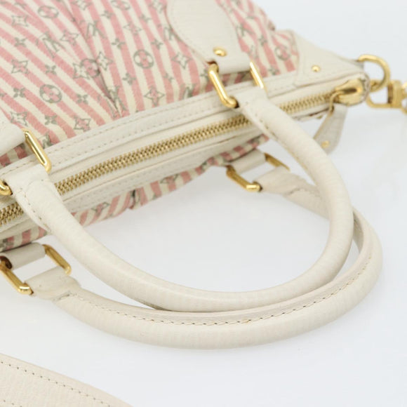 LOUIS VUITTON Mini Lin Marina GM Tas Croisette 2way Roze M95493 LV Auth 171252V