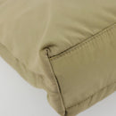 PRADA Tote Bag Nylon Khaki Silver Auth 171253A-11