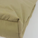 PRADA Tote Bag Nylon Khaki Silver Auth 171253A-12