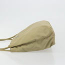 PRADA Tote Bag Nylon Khaki Silver Auth 171253A-5