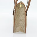 Christian Dior Honeycomb Canvas Hand Bag PVC Beige Gold Auth 171254-3