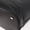 CELINE Hand Bag Leather 2way Black Gold Auth 171255A-13