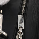 CELINE Hand Bag Leather 2way Black Gold Auth 171255A-17