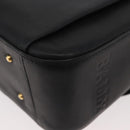 BALLY Shoulder Bag Leather Black Gold Auth 171257A-13