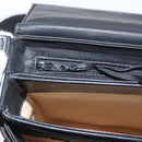 BALLY Shoulder Bag Leather Black Gold Auth 171257A-23