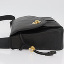 BALLY Shoulder Bag Leather Black Gold Auth 171257A-5