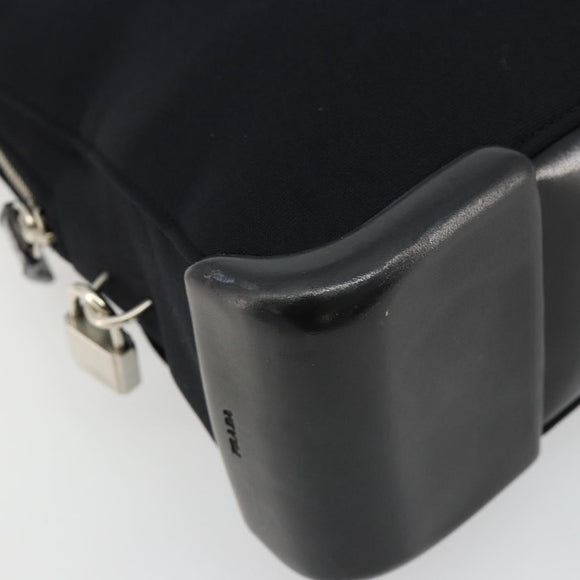 PRADA Sports Tote Bag Nylon Black Silver Auth 171258