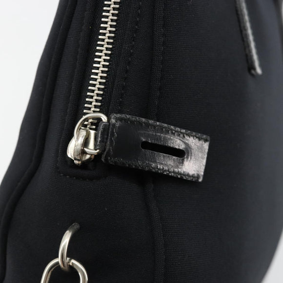 PRADA Sports Tote Bag Nylon Black Silver Auth 171258