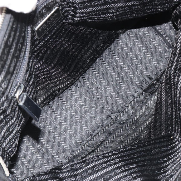PRADA Sports Tote Bag Nylon Black Silver Auth 171258