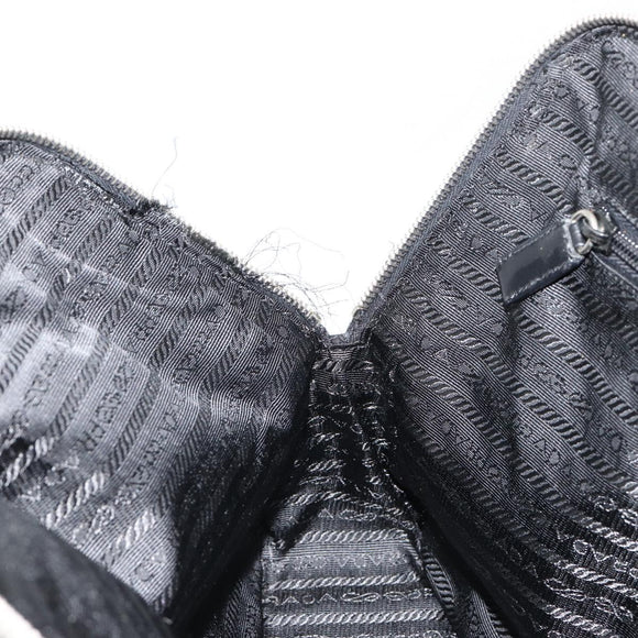 PRADA Sports Tote Bag Nylon Black Silver Auth 171258