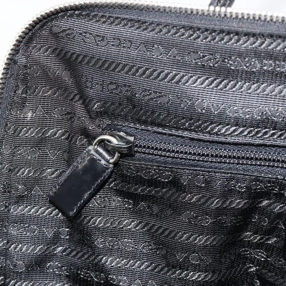 PRADA Sports Tote Bag Nylon Black Silver Auth 171258