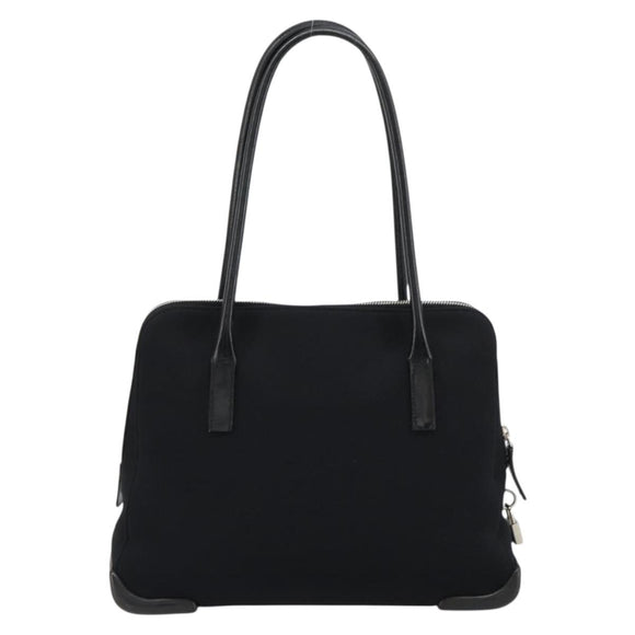 PRADA Sports Tote Bag Nylon Black Silver Auth 171258