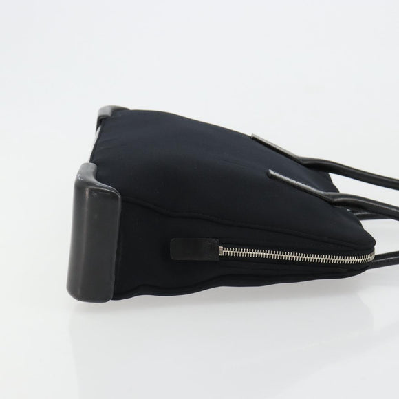 PRADA Sports Tote Bag Nylon Black Silver Auth 171258