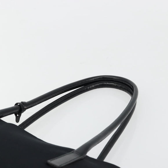 PRADA Sports Tote Bag Nylon Black Silver Auth 171258