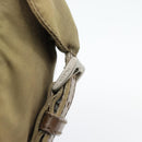 PRADA Rugzak Nylon Khaki Zilver Auth 171259-16