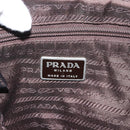 PRADA Rugzak Nylon Khaki Zilver Auth 171259-19