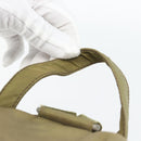 PRADA Rugzak Nylon Khaki Zilver Auth 171259-8