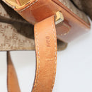 CELINE Macadam Canvas Horse Carriage Shoulder Bag PVC Beige Gold Auth 171260A-24