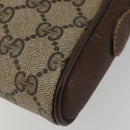 GUCCI GG Supreme Web Sherry Line Tas PVC Beige Goud 116 02 089 Auth 171261-14