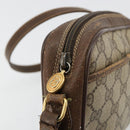GUCCI GG Supreme Web Sherry Line Tas PVC Beige Goud 116 02 089 Auth 171261-9