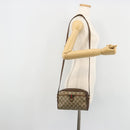 GUCCI GG Supreme Web Sherry Line Tas PVC Beige Goud 116 02 089 Auth 171261-22