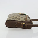 GUCCI GG Supreme Web Sherry Line Tas PVC Beige Goud 116 02 089 Auth 171261-3