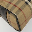 Burberrys Nova Check Shoulder Bag PVC Beige Gold Auth 171262-14