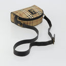 Burberrys Nova Check Shoulder Bag PVC Beige Gold Auth 171262-7