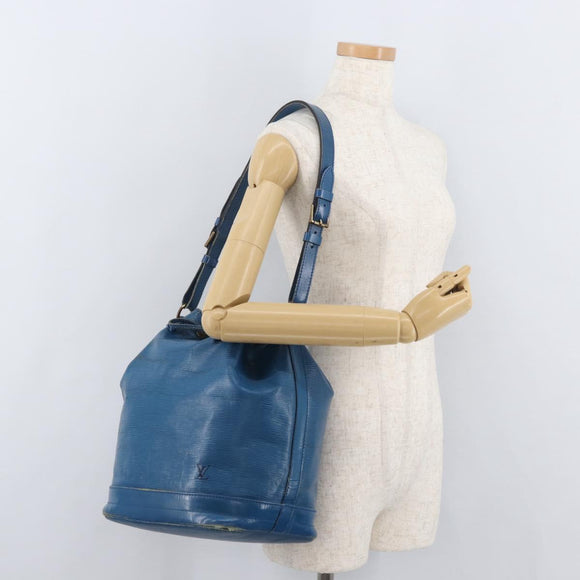 LOUIS VUITTON Epi Noe Schoudertas Toledo Blue M44005 LV Auth 171264