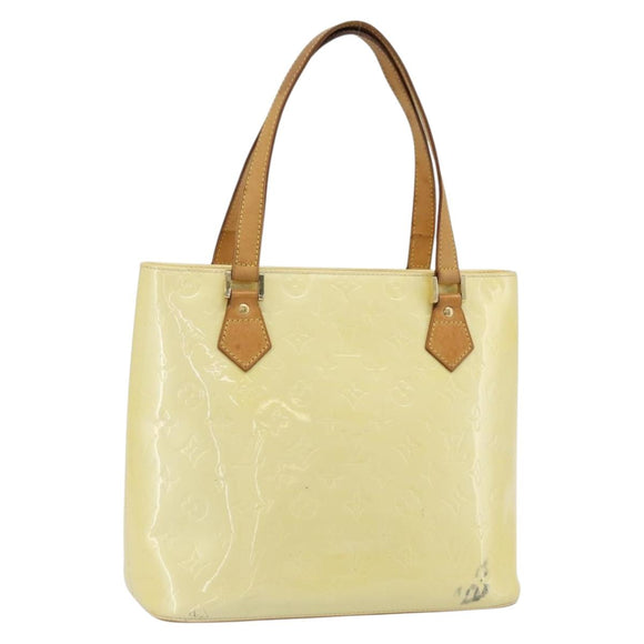 LOUIS VUITTON Monogram Vernis Houston Hand Bag Perle M91342 LV Auth 171265
